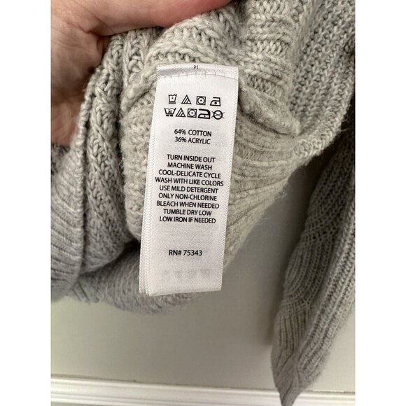 Rachel Roy Crew Neck Sweater Gray Size XS - Picture 4 of 5